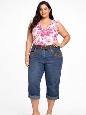 Cosjeans Denim Jeans  Capris Women's Size 14